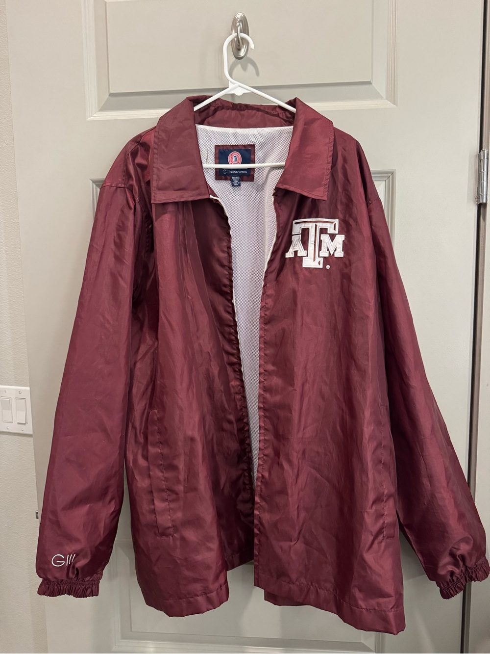 Vintage Texas A&M Maroon Windbreaker Jacket